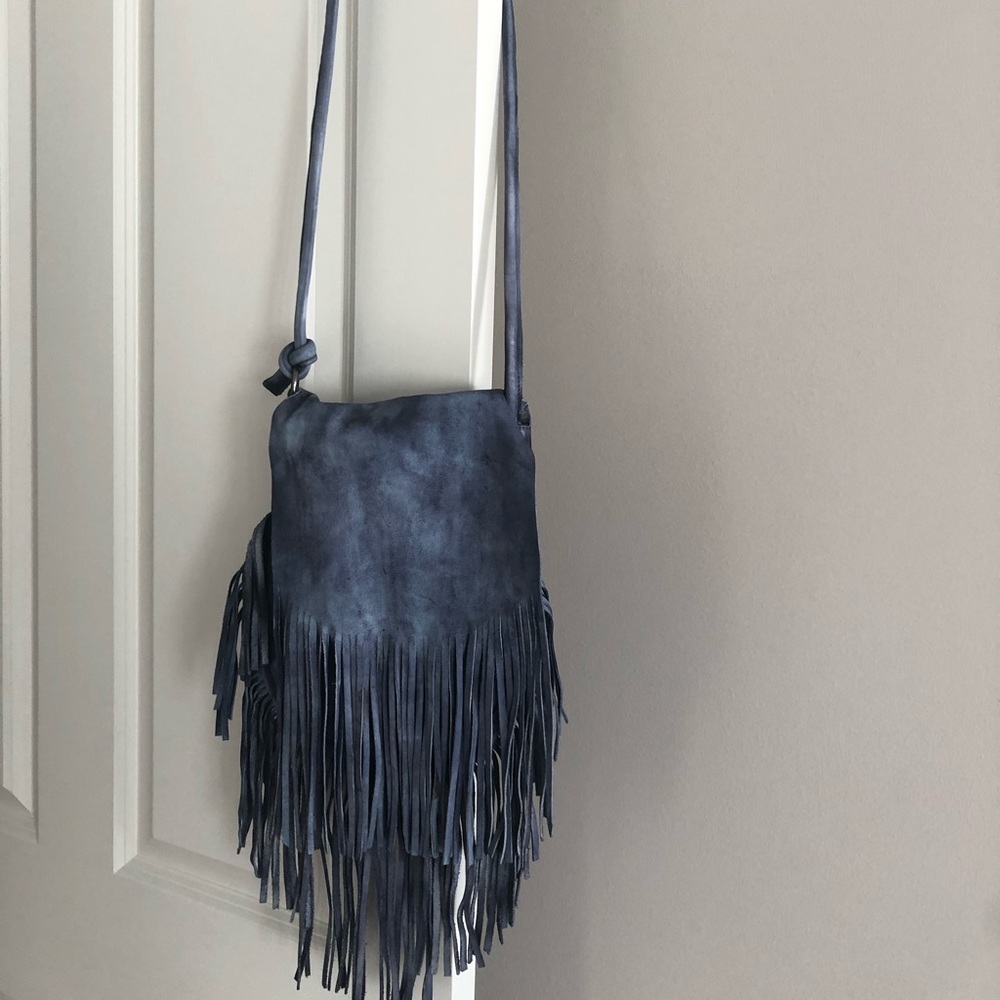 Monserat De Lucca Crossbody Blue TieDye Bag